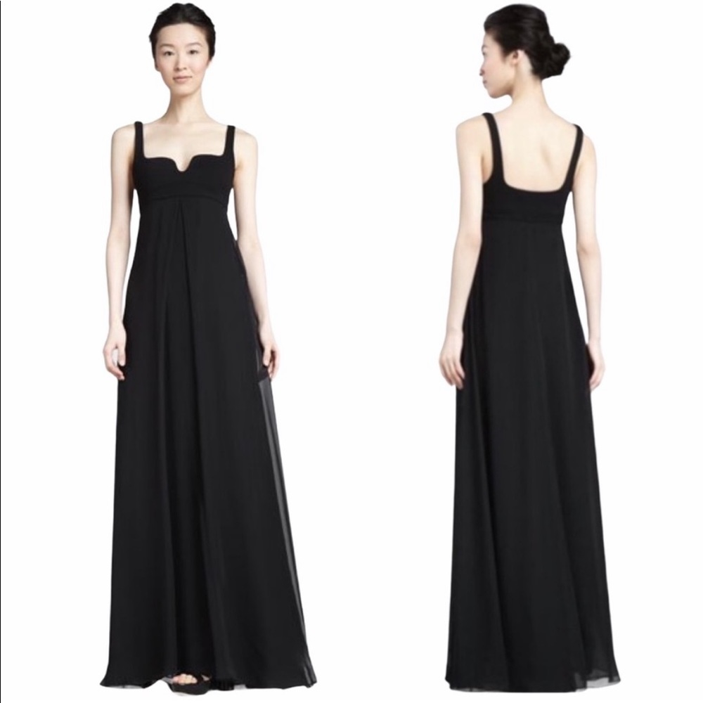 DVF black asti two silk dress